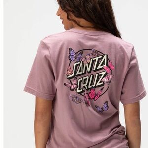 Santa Cruz Skateboards Purple Butterfly Tee